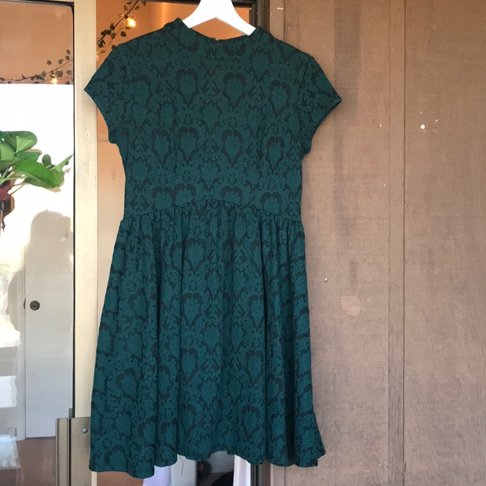 Forest Green Xhilaration fit and flare dress